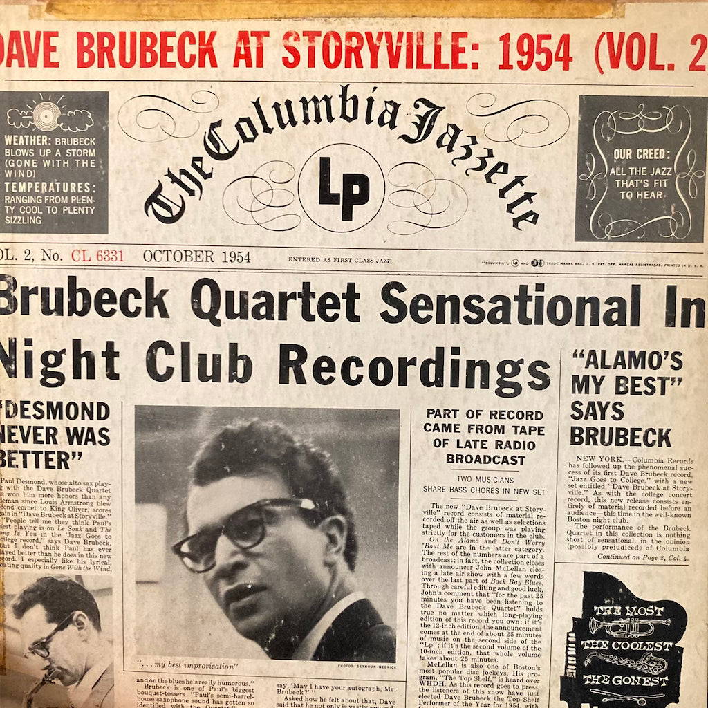 The Dave Brubeck Quartet – Dave Brubeck At Storyville: 1954 Vol. 2