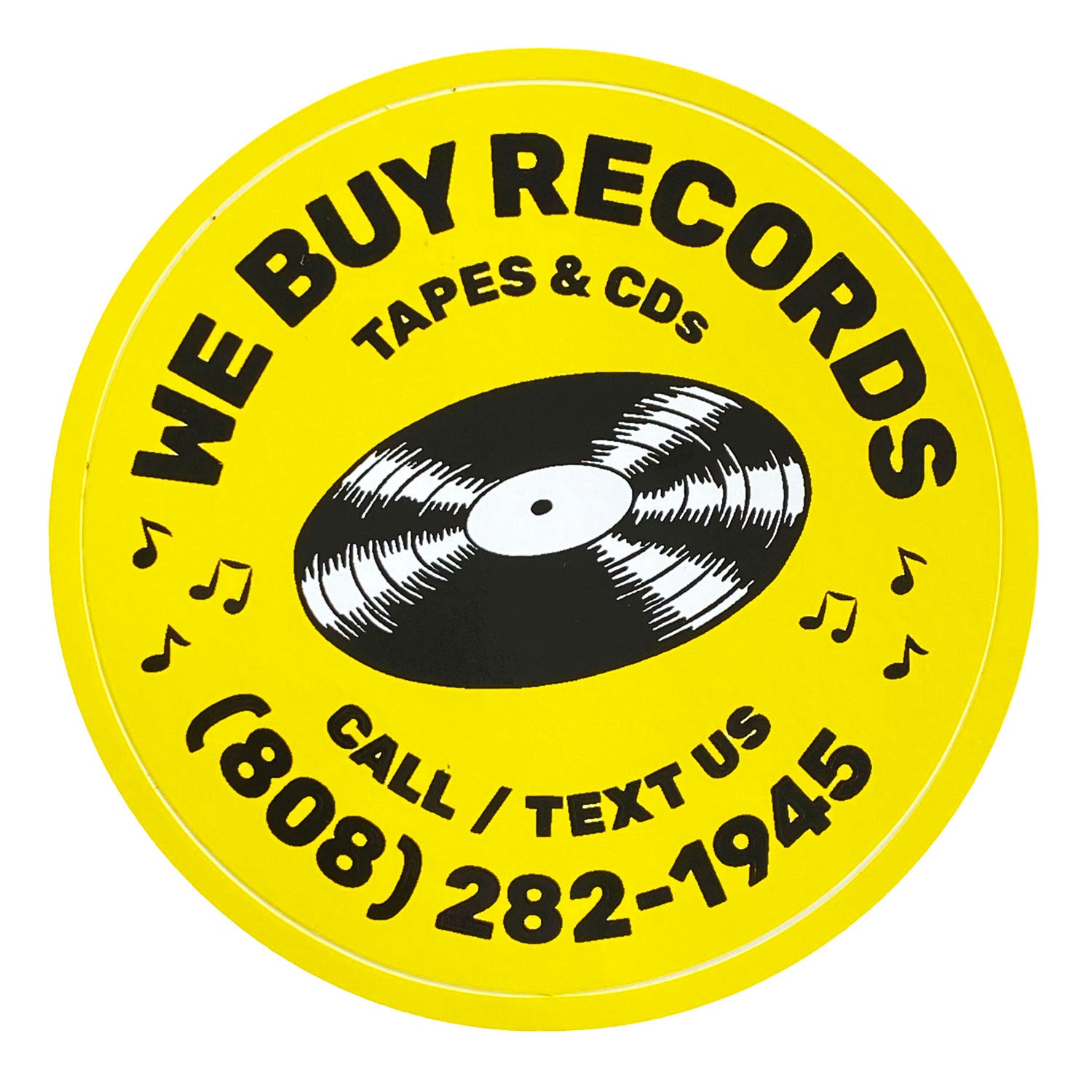 We Buy Records sticker