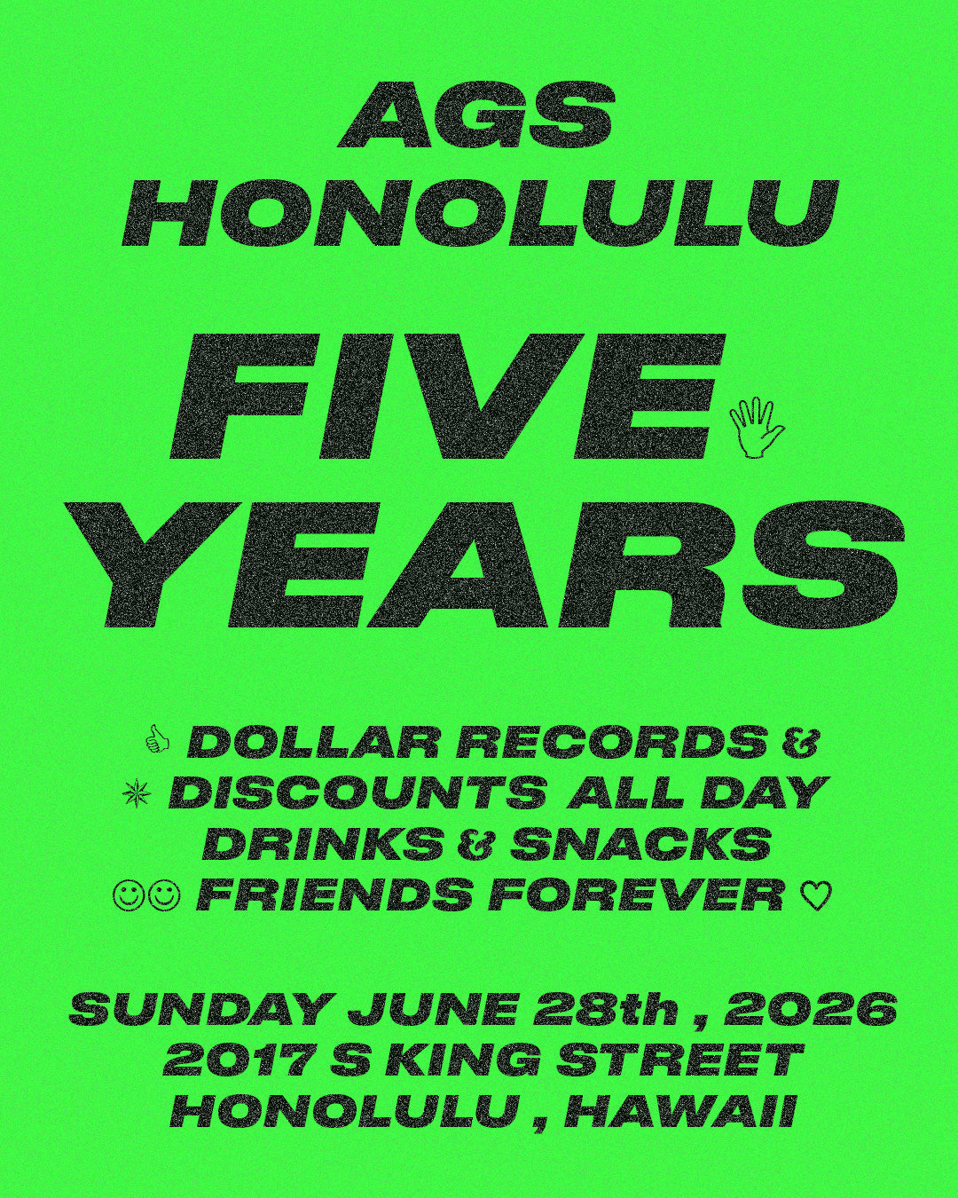 FIVE YEARS 5️⃣ of AGS Honolulu