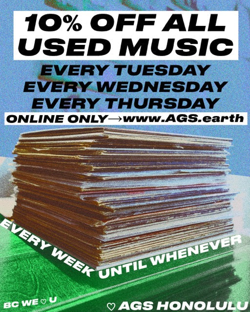 Weekly Deal: 10% OFF ALL Used Music
