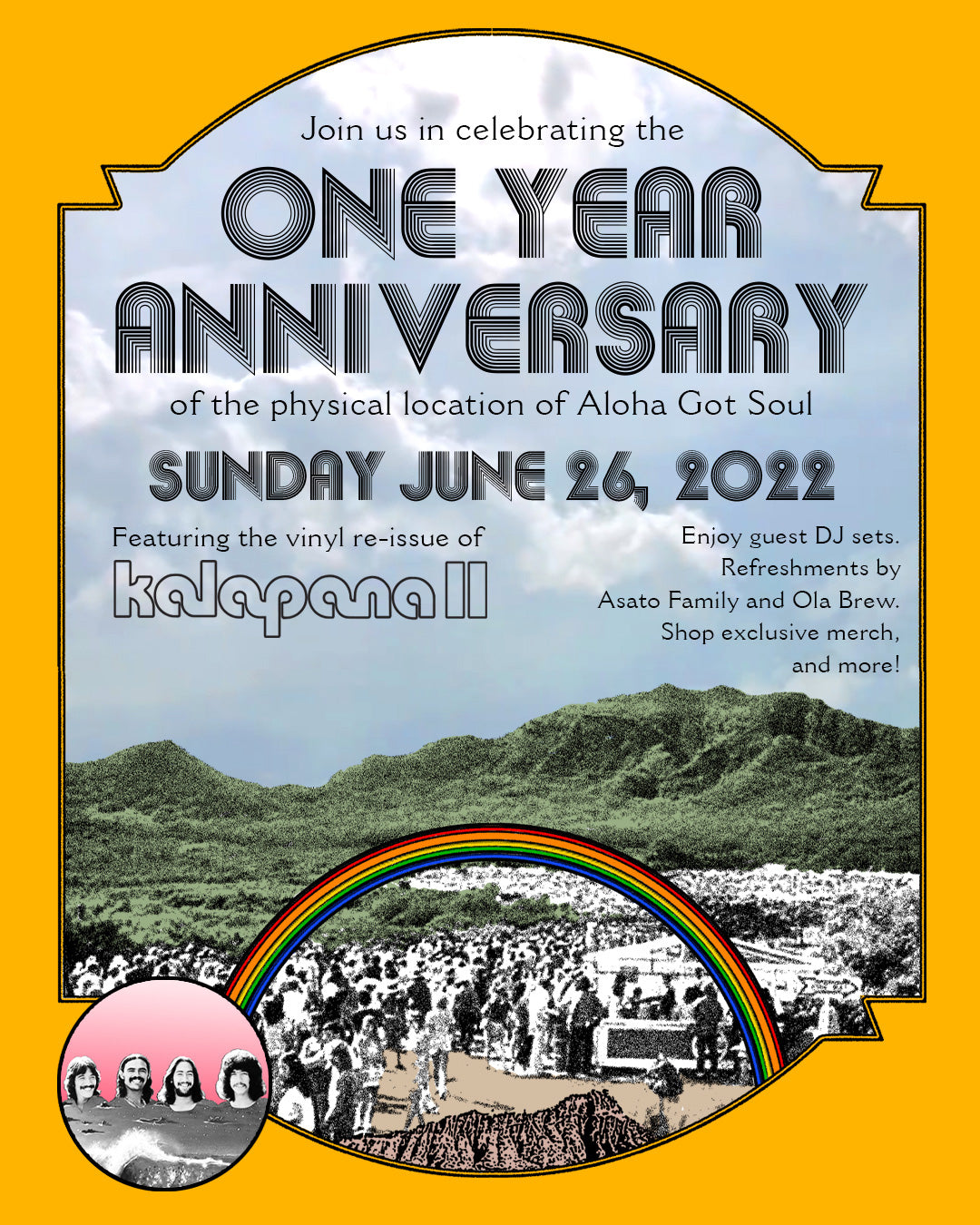 One-Year Anniversary Event: Sunday, June 26th, 2022