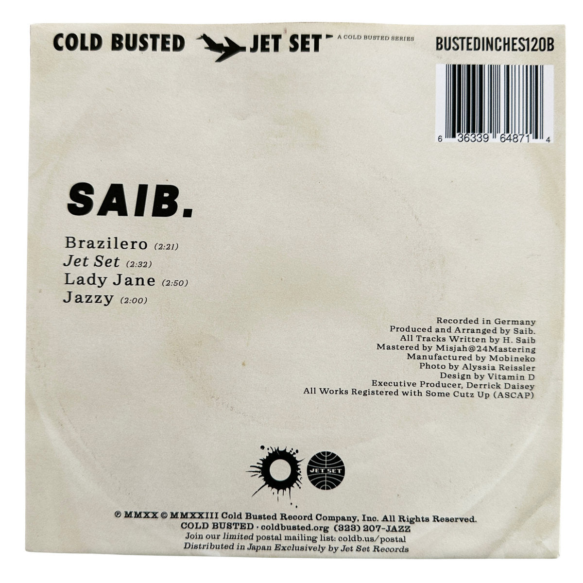 Saib. - Jet Set [Blue 7"]