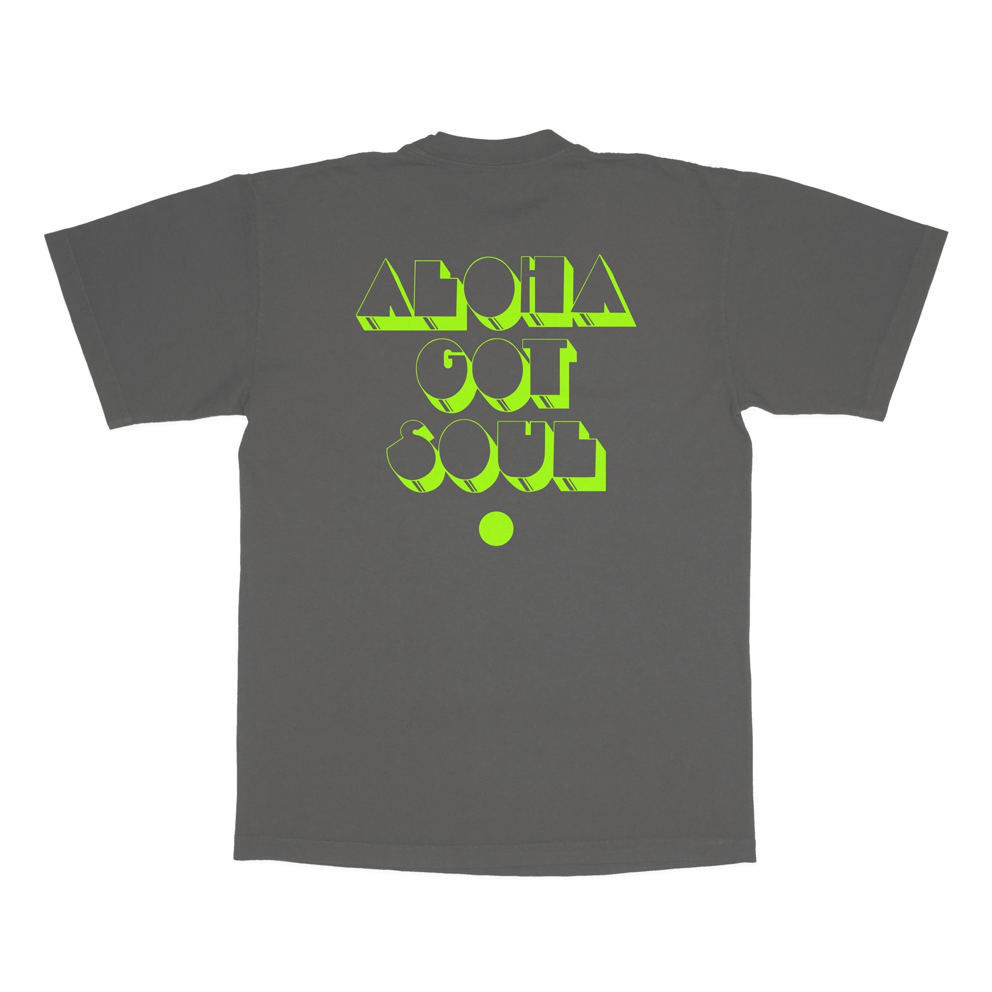 Disco Island T-shirt (Vintage Black / Lime Green)