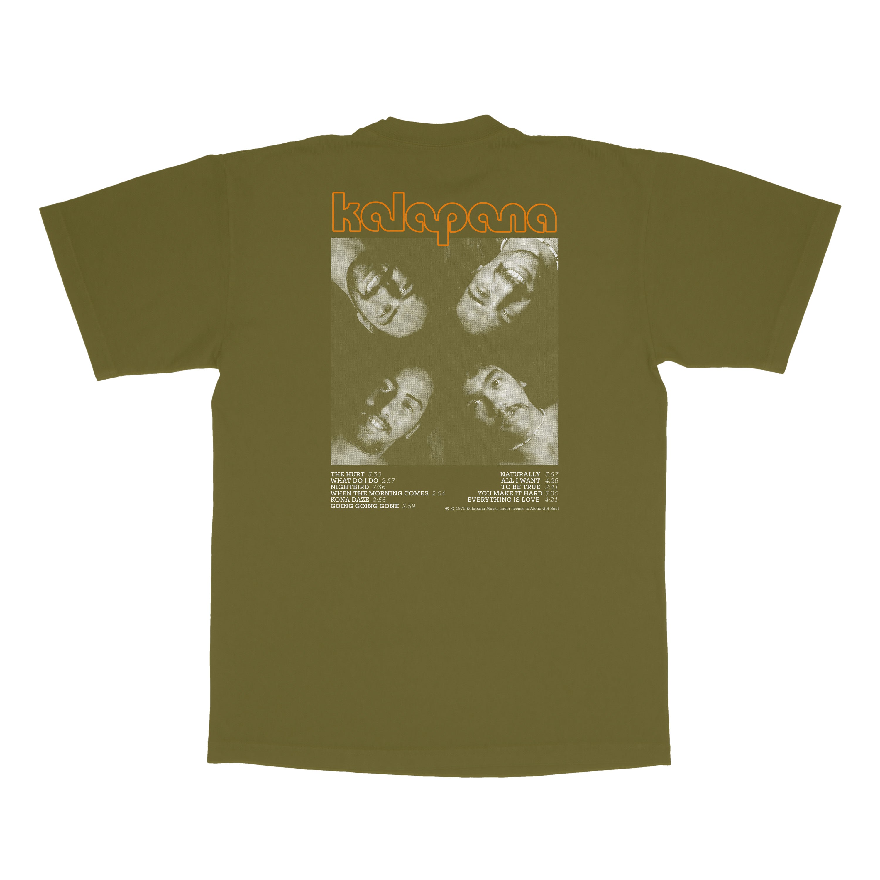 Kalapana Album Cover T-Shirt (Army Green)