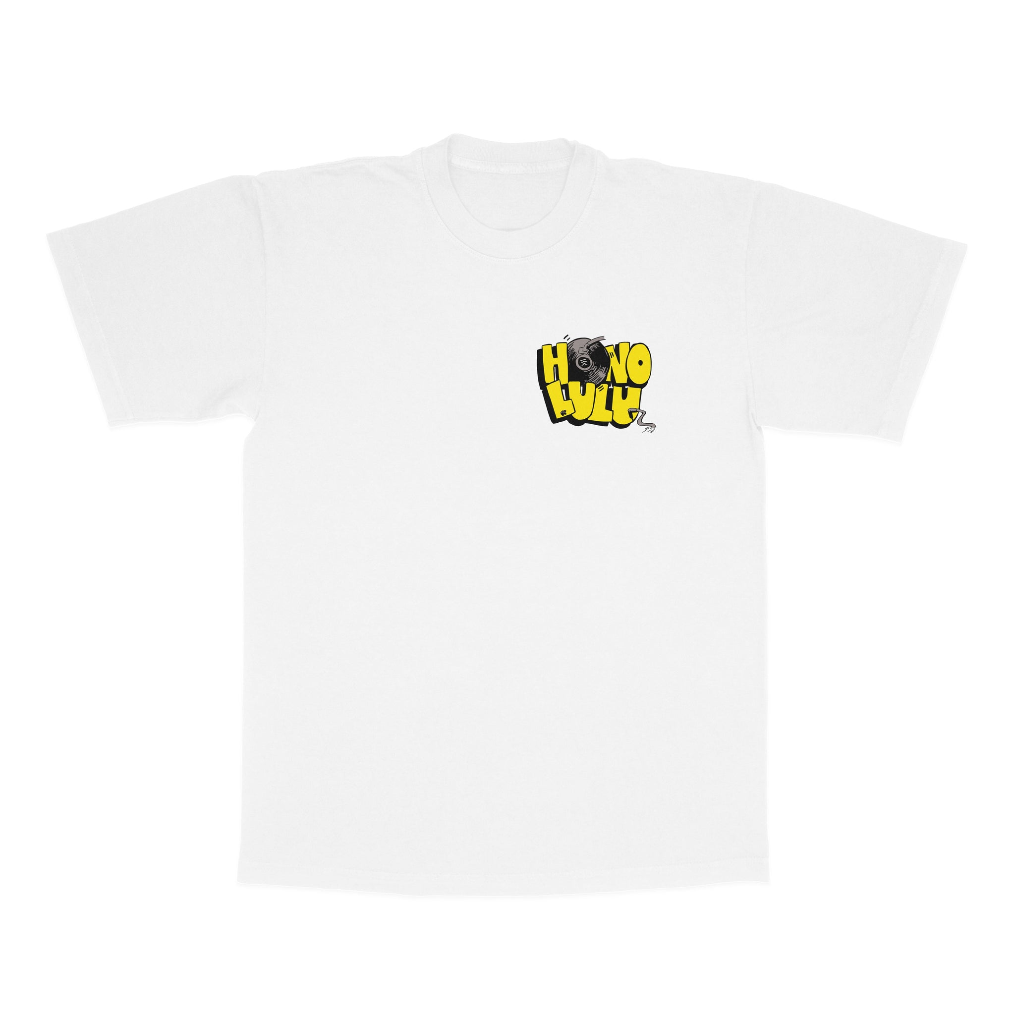 HONOLULU T-shirt (White / Yellow)