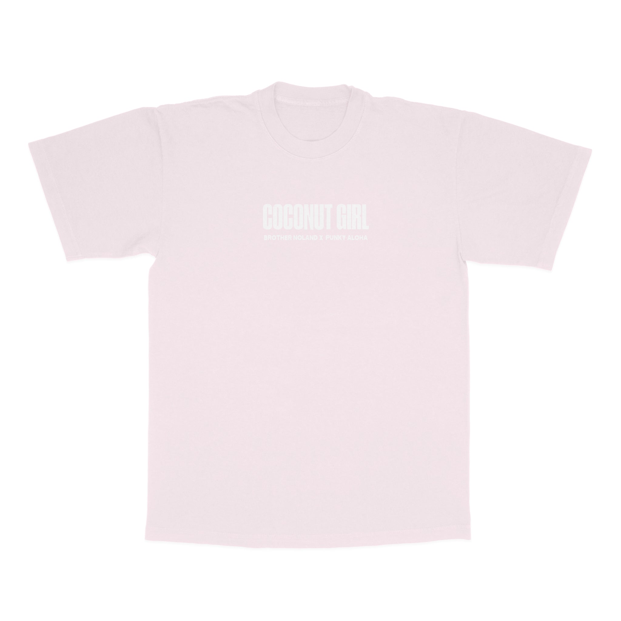 Coconut Girl T-shirt (Light Pink) - Punky Aloha x Brother Noland