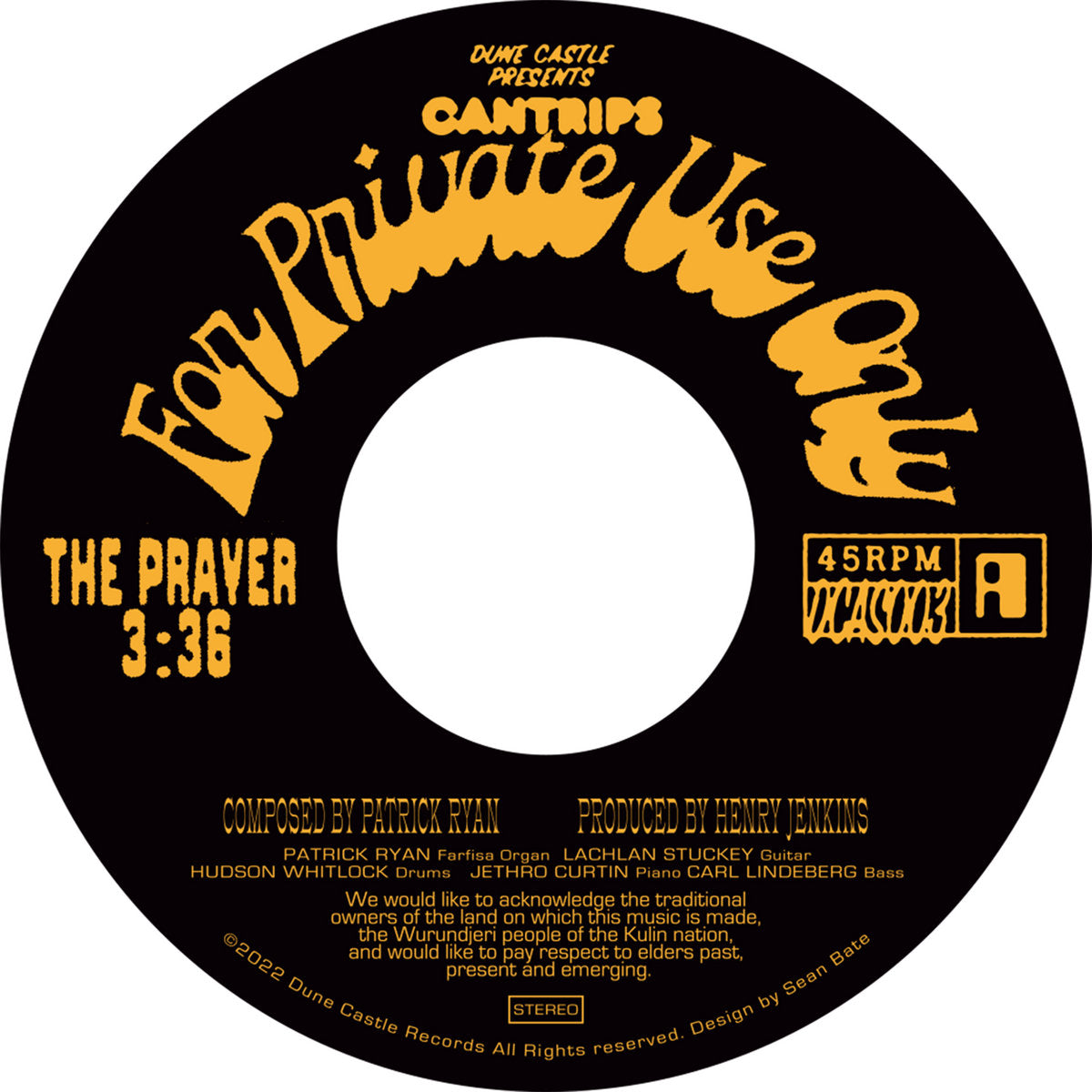 Cantrips - For Private Use Only [7"]