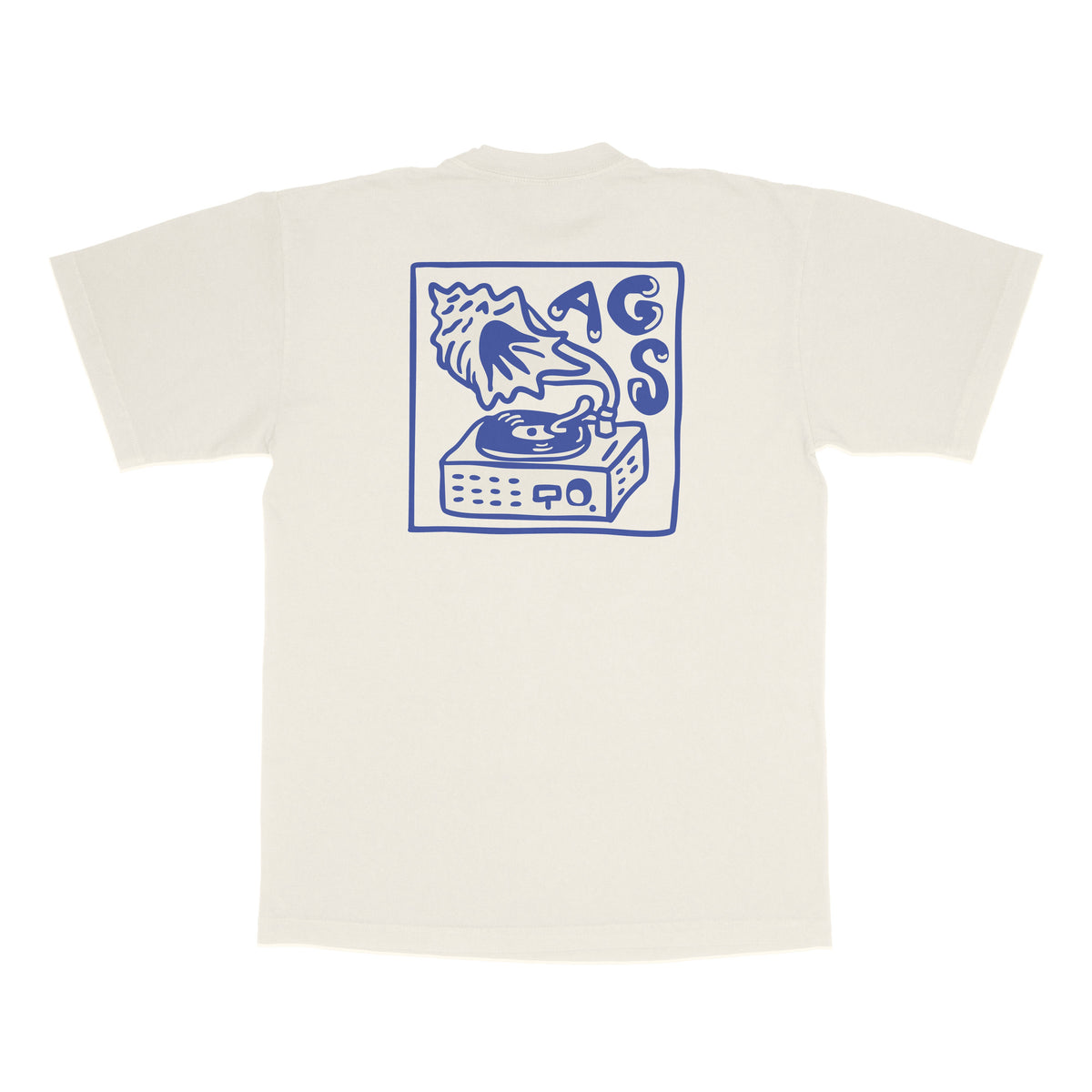 Conch Shell Phonograph T-shirt (Cream)