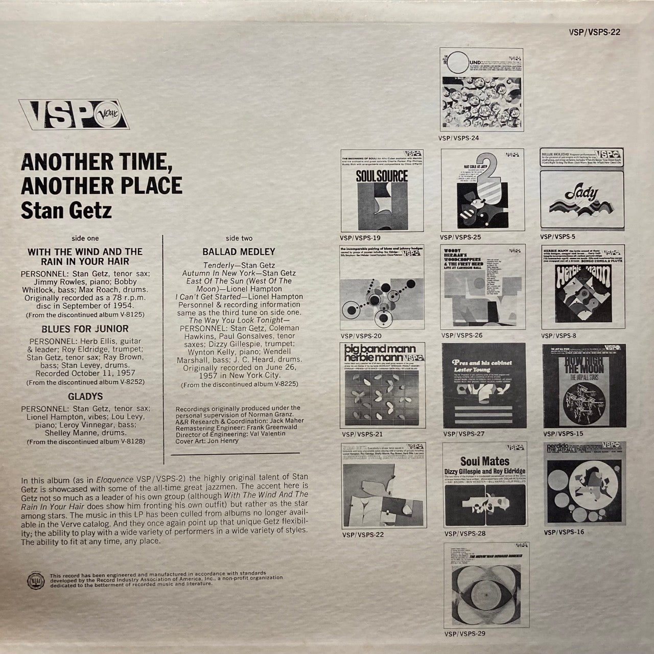 Stan Getz - Another Time, Another Place