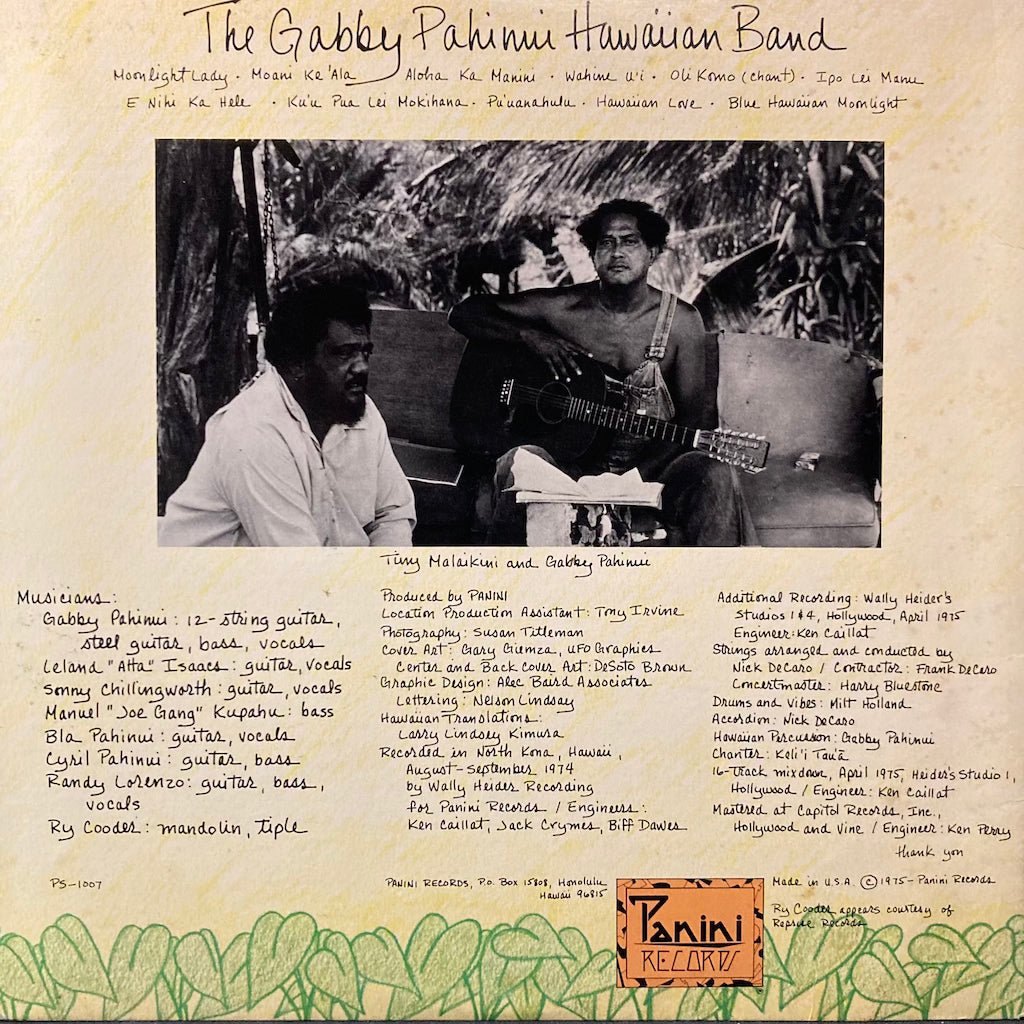 Gabby Pahinui - The Gabby Pahinui Hawaiian Band