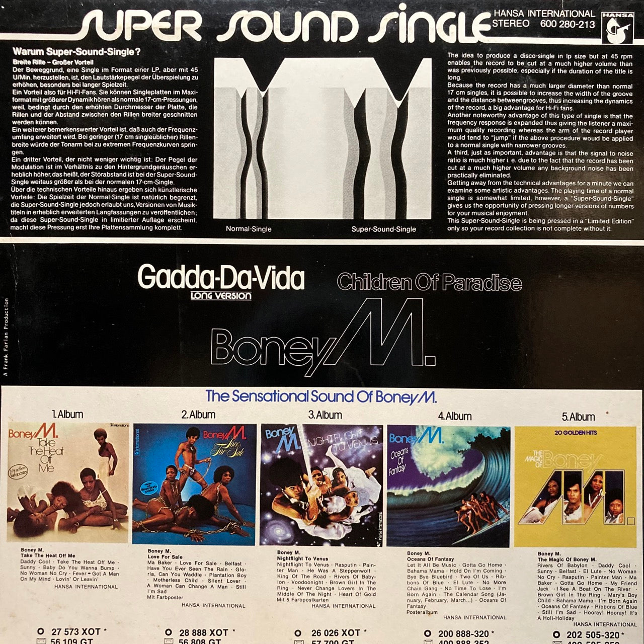 Boney M. - Gadda-Da-Vida / Children of Paradise [12"]