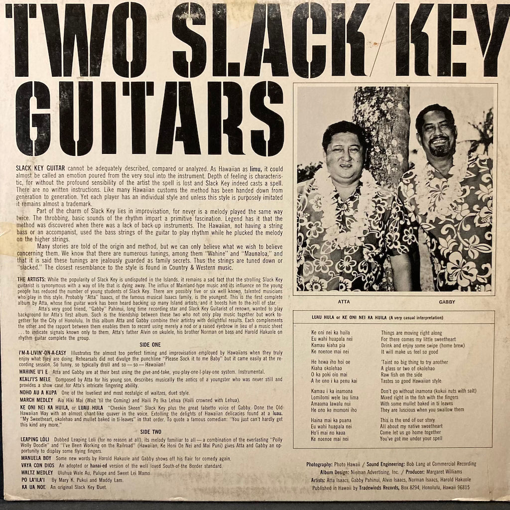 Gabby Pahinui And Atta Isaacs – Two Slack Key Guitars