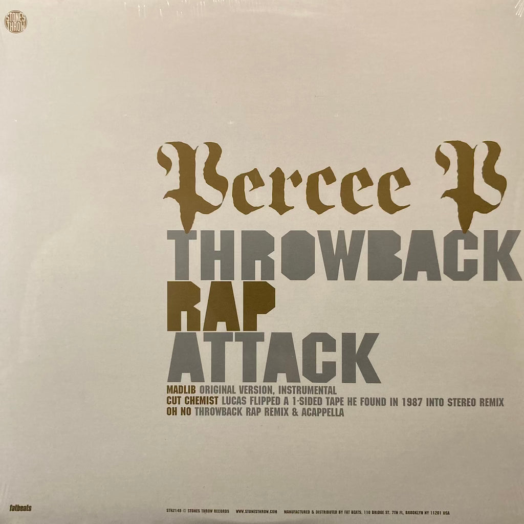 Percee P – Throwback Rap Attack [sealed]