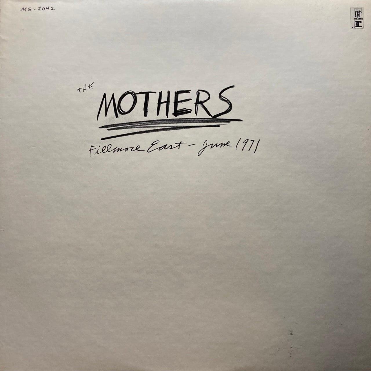 The Mothers - Fillmore East (June 1971)