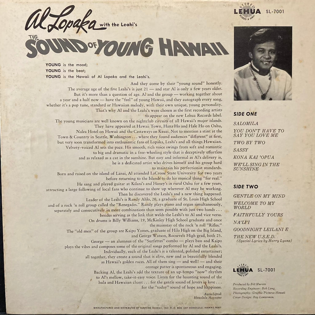 Al Lopaka - The Sound of Young Hawaii