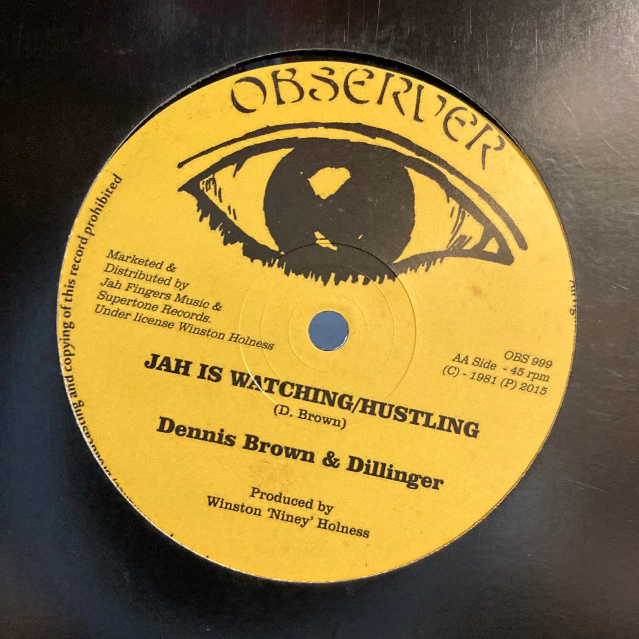 Gregory Isaacs / Dennis Brown & Dillinger – Rock On Murder Observer Style / Jah Is Watching / Hustling [12"]