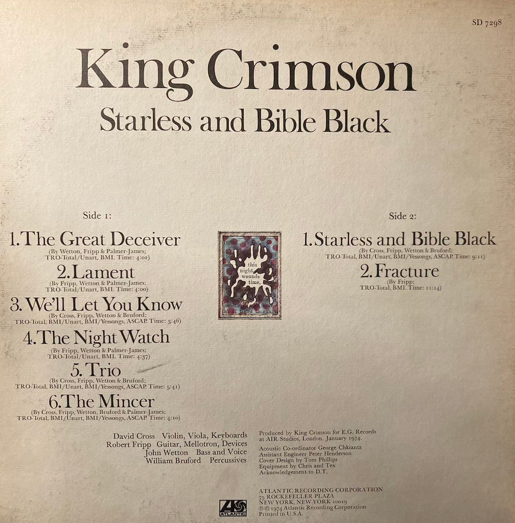 King Crimson - Starless And Bibble Black