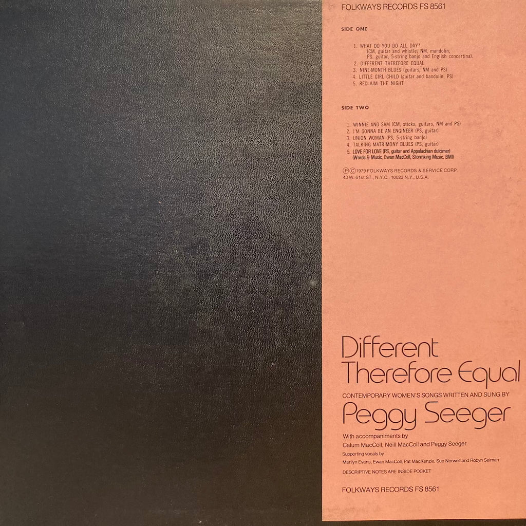 Peggy Seeger - Different Therefore Equal