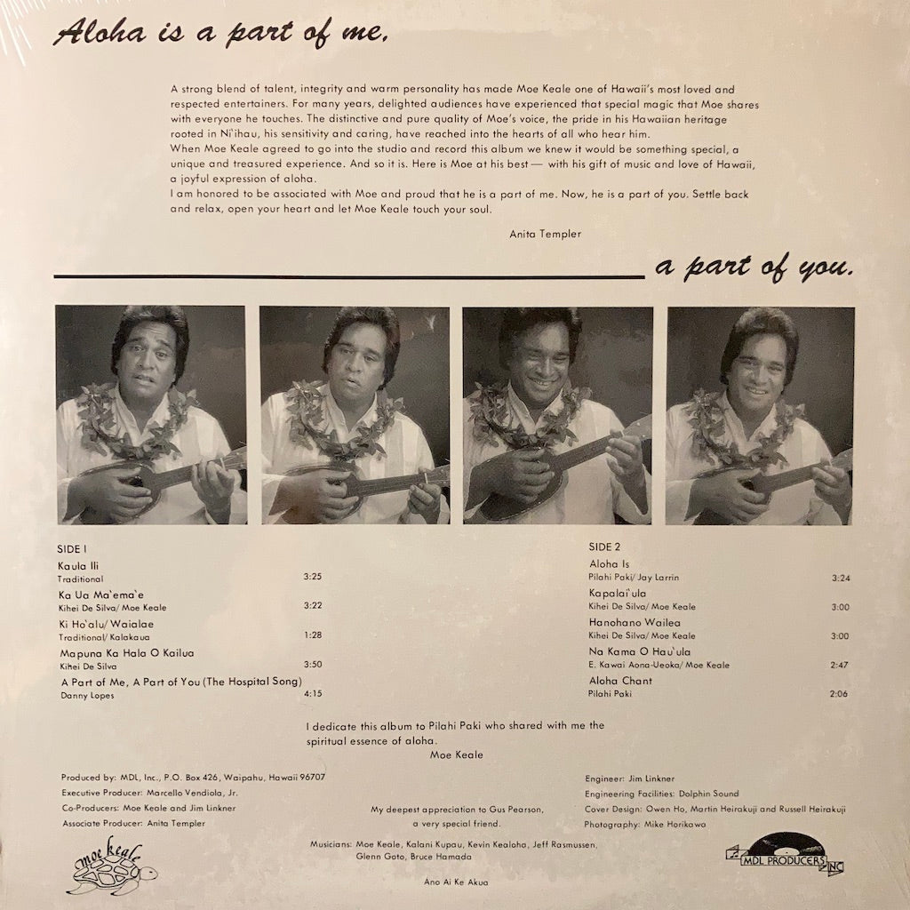 Moe Keale - Aloha Is A Part Of Me, A Part Of You