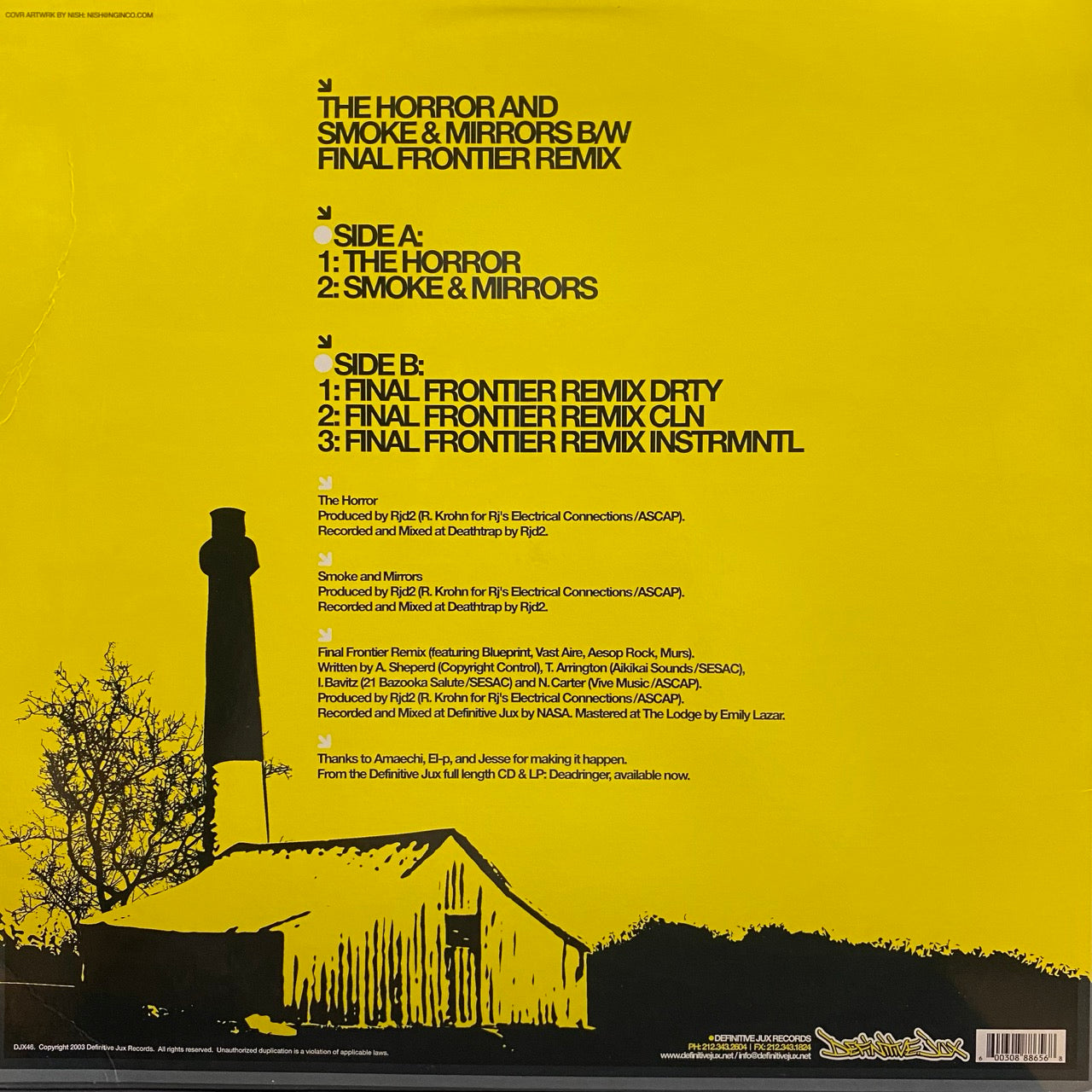 Dead Ringer Rjd2 Rjd2 Deadringer – The Horror [12