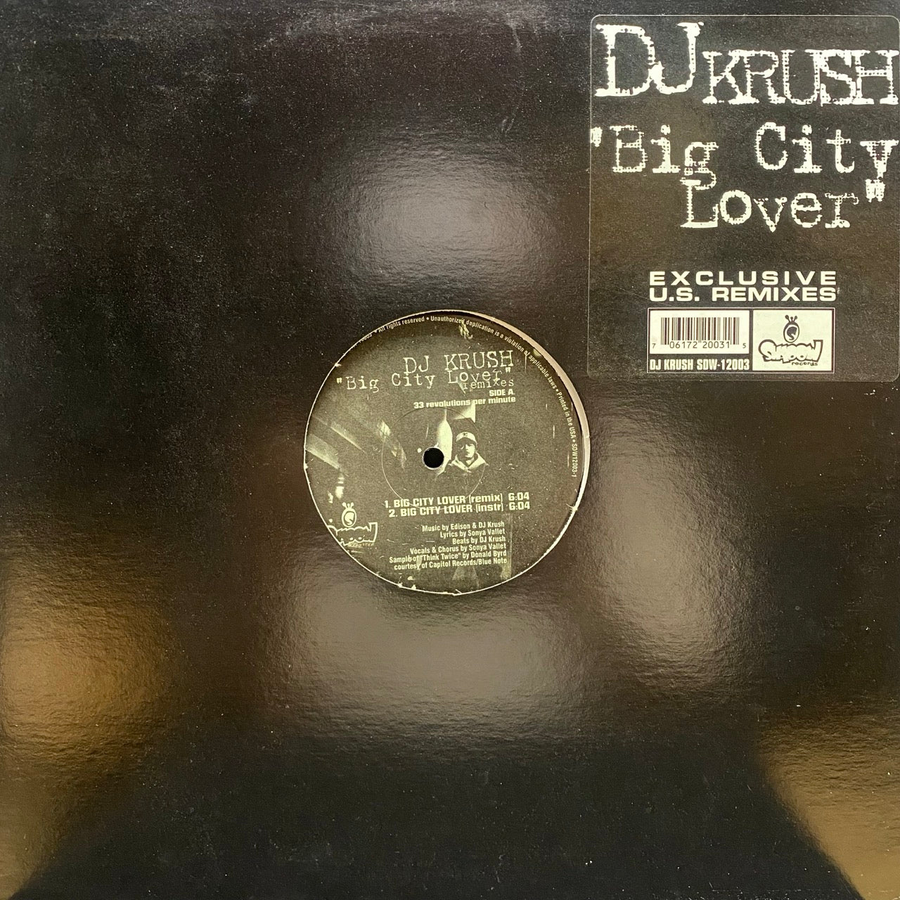 DJ Krush – Big City Lover (Exclusive U.S. Remixes) [12"]