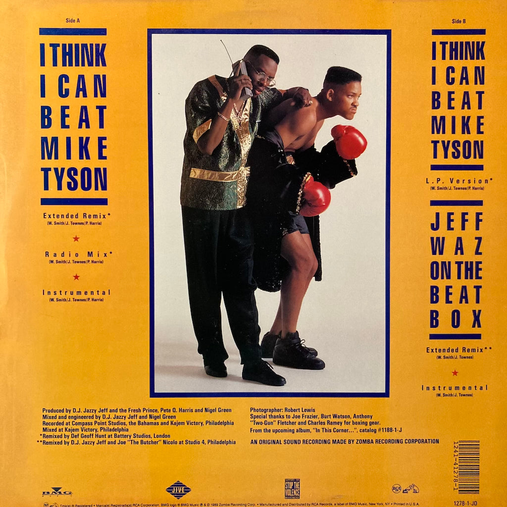 DJ Jazzy Jeff & The Fresh Princ - I Think I Can Beat Mike Tyson/Jeff Waz On The Beat Box 12"