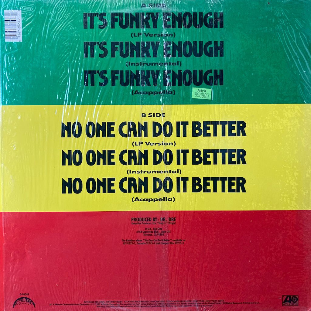 The Doc - It's Funky Enough/No One Can Do It Better 12"