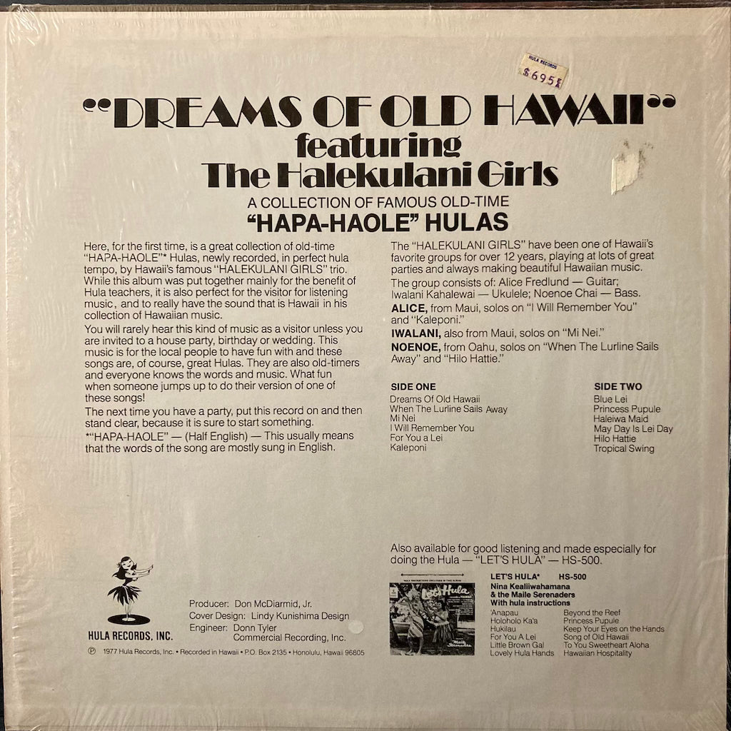 The Halekulani Girls - Dreams Of Old Hawaii
