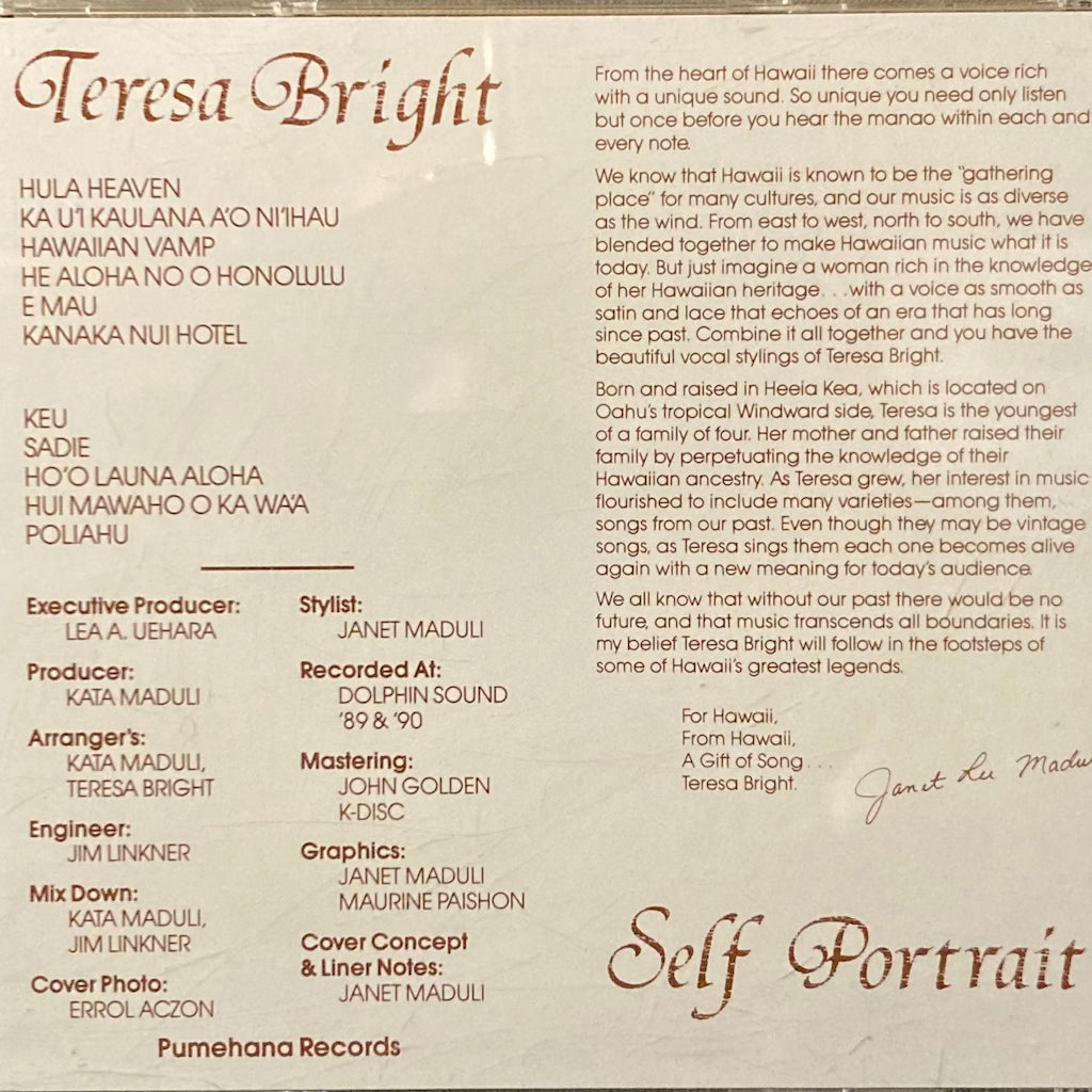 Teresa Bright - Self Portrait CD