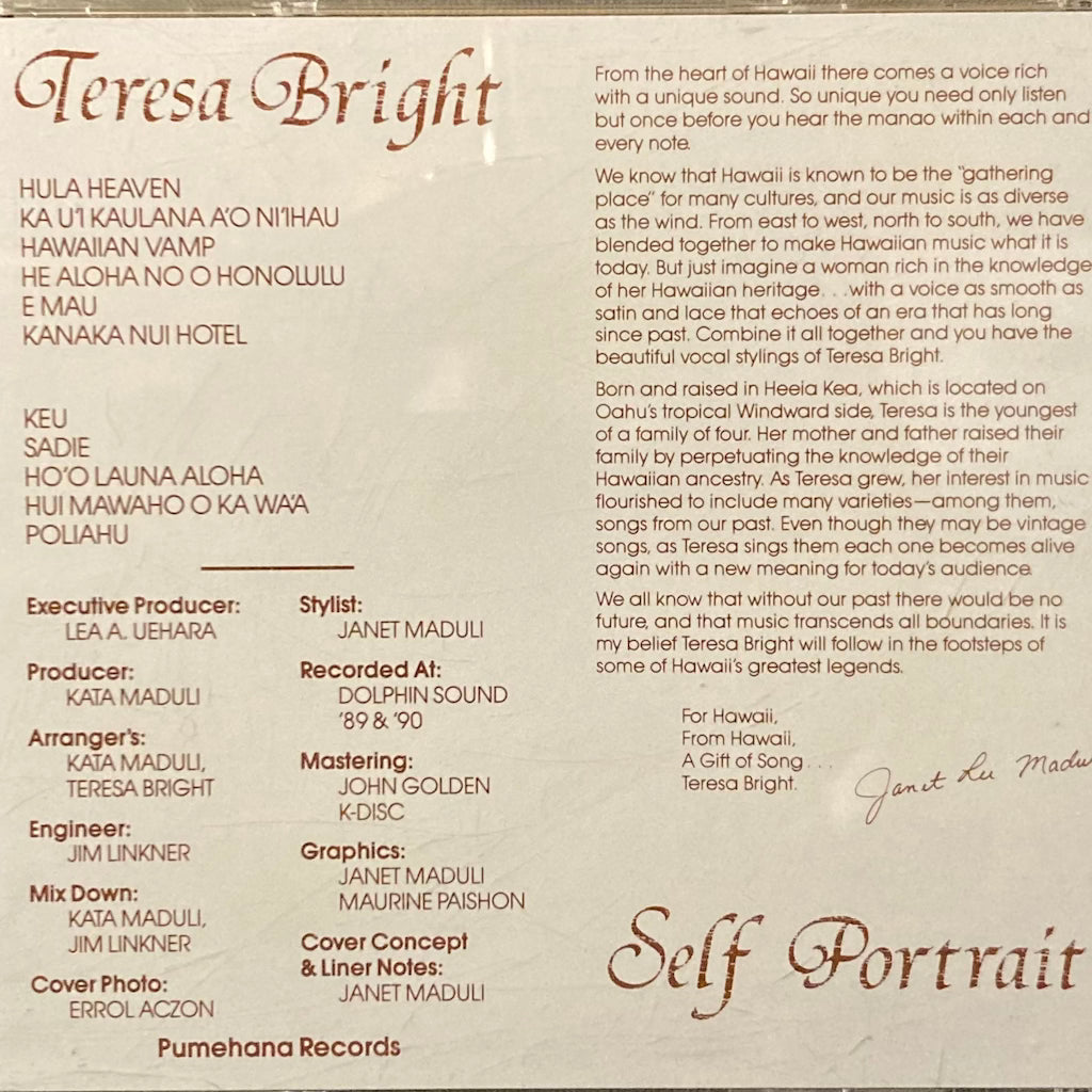 Teresa Bright - Self Portrait CD