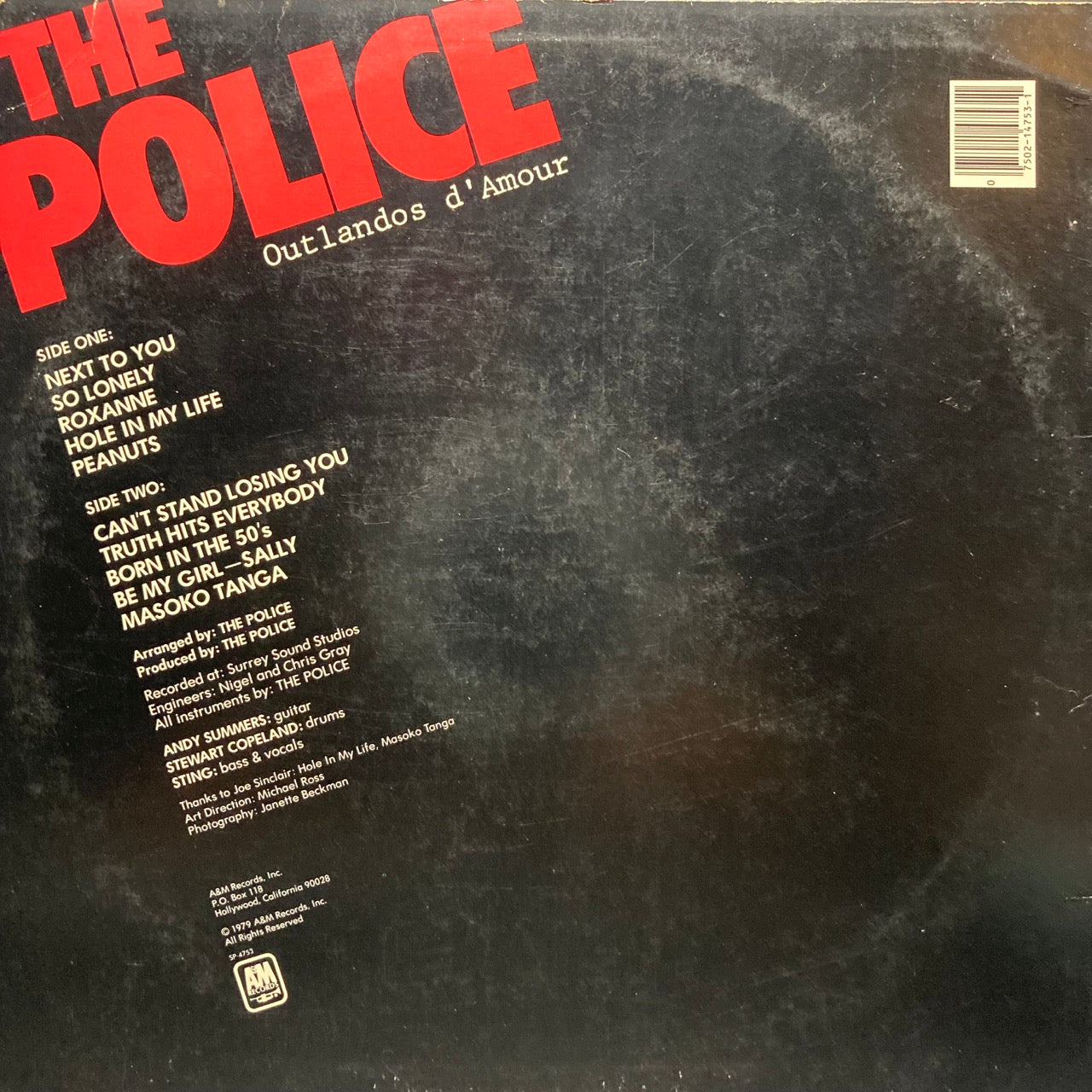 The Police - Outlandos d'Amour