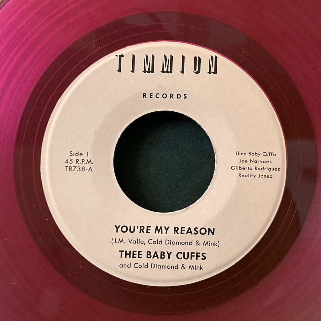 Thee Baby Cuffs/Cold Diamond & Mink - You're My Reason/You're My Reason 7" [Pink Vinyl]