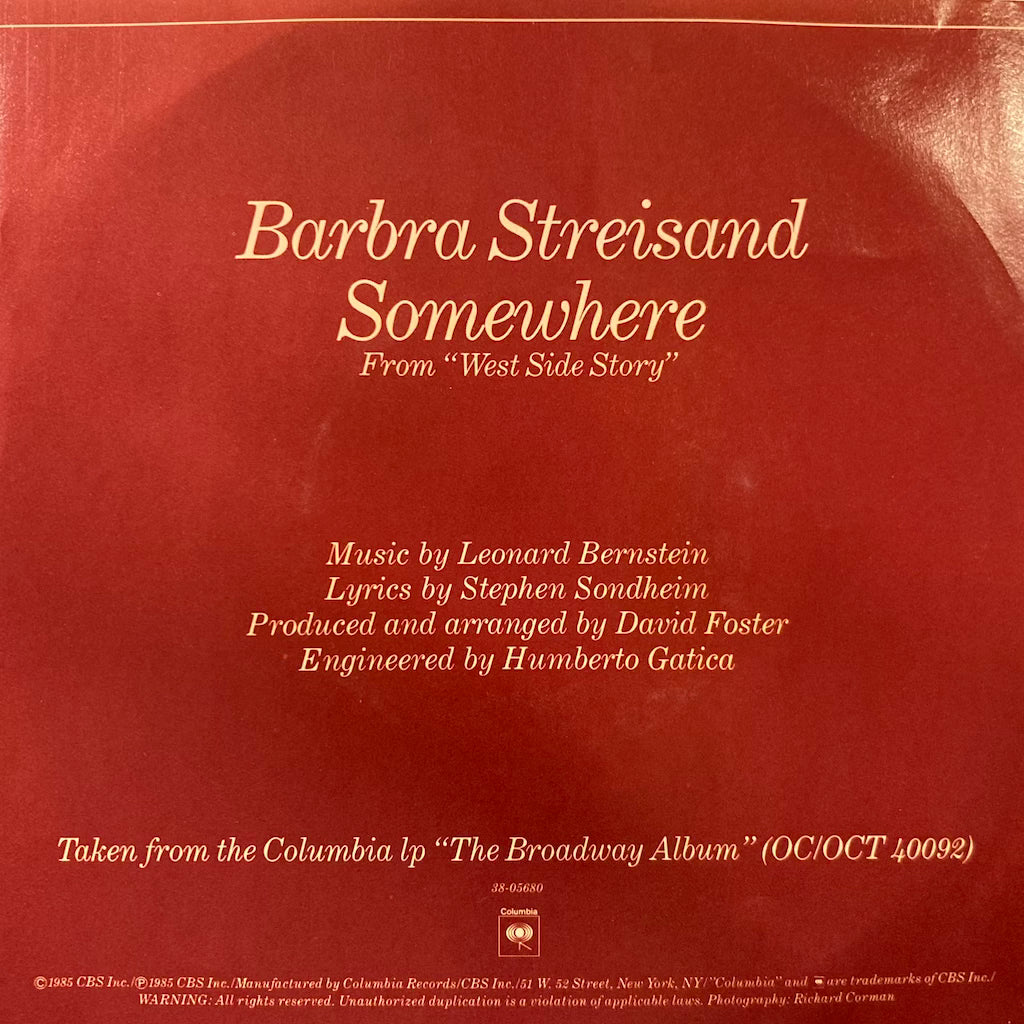 Barbara Streisand - Somewhere/Not While Im Around [7"]