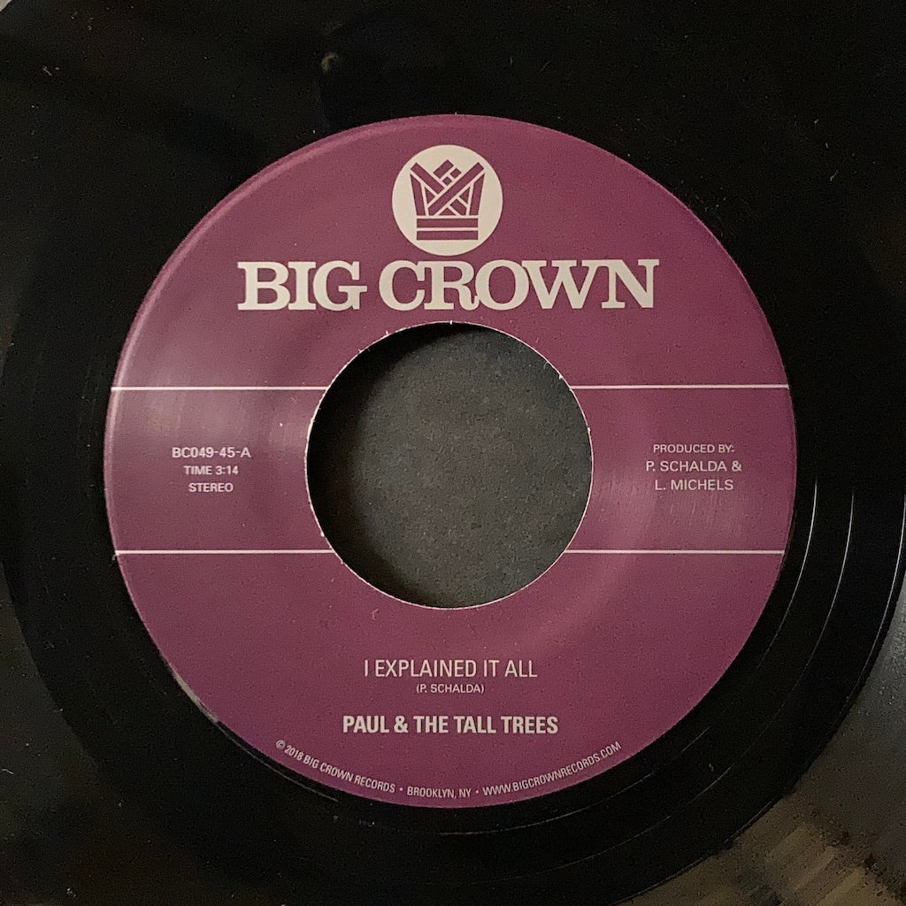 Paul & The Wall Trees/Matison - I Explained It All/Watch Out 7"