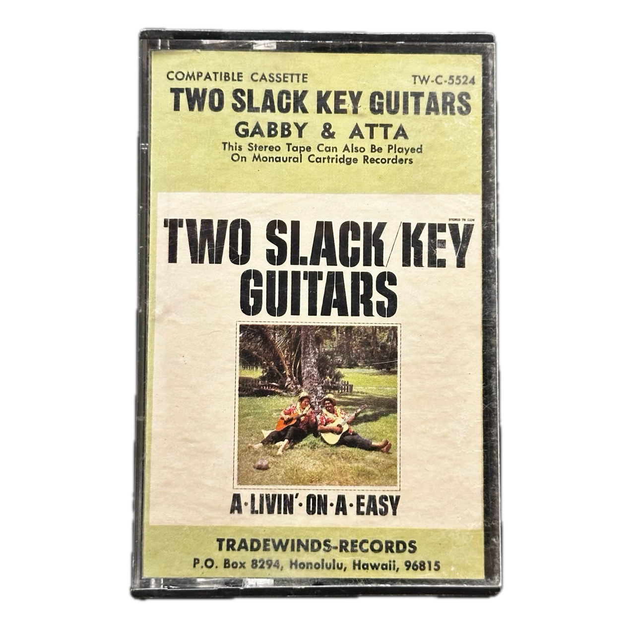 Gabby Pahinui And Atta Isaacs – Two Slack Key Guitars [Cassette]