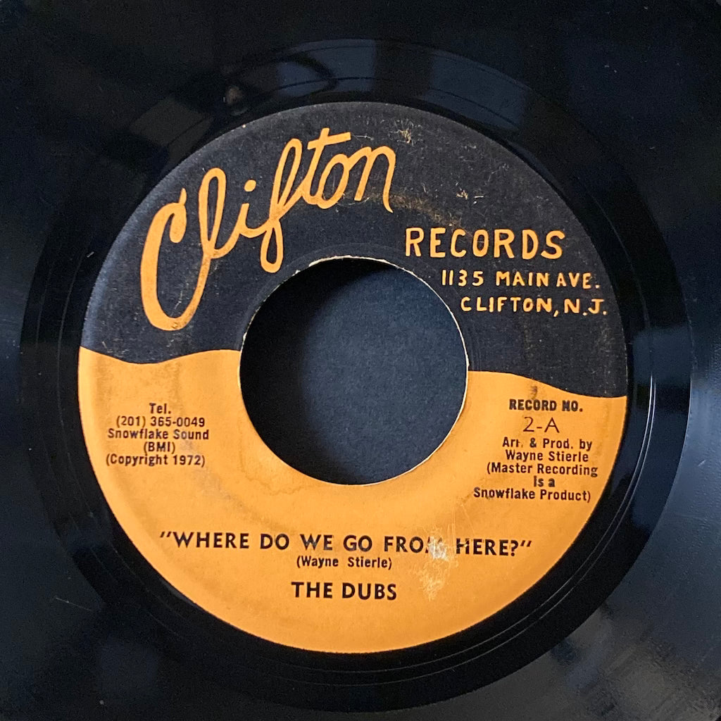 The Dubs - Where Do We Go From Here/I Only Have Eyes For You 7"