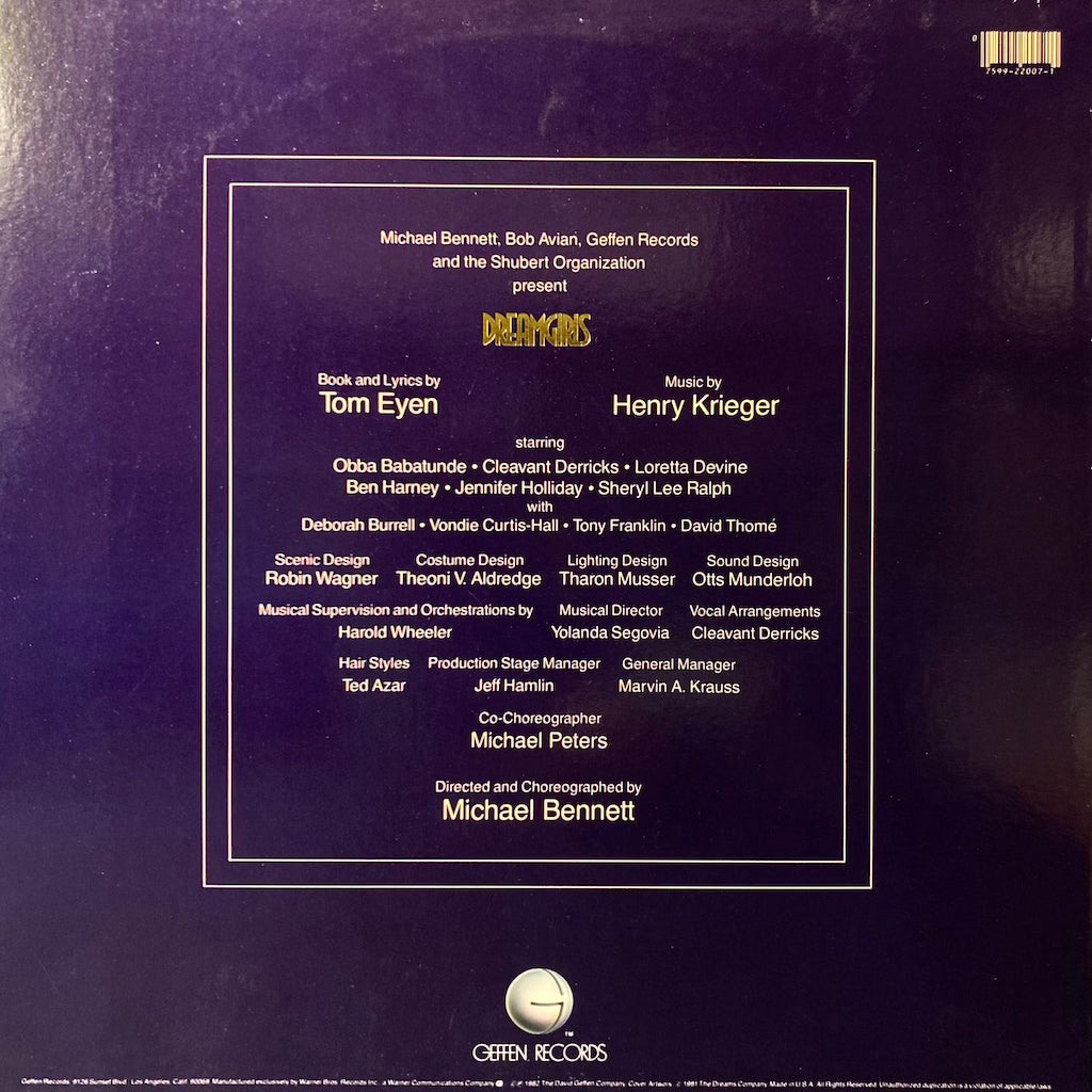 Dreamgirls Original Broadway Cast - Dreamgirls Original Broadway Cast Album