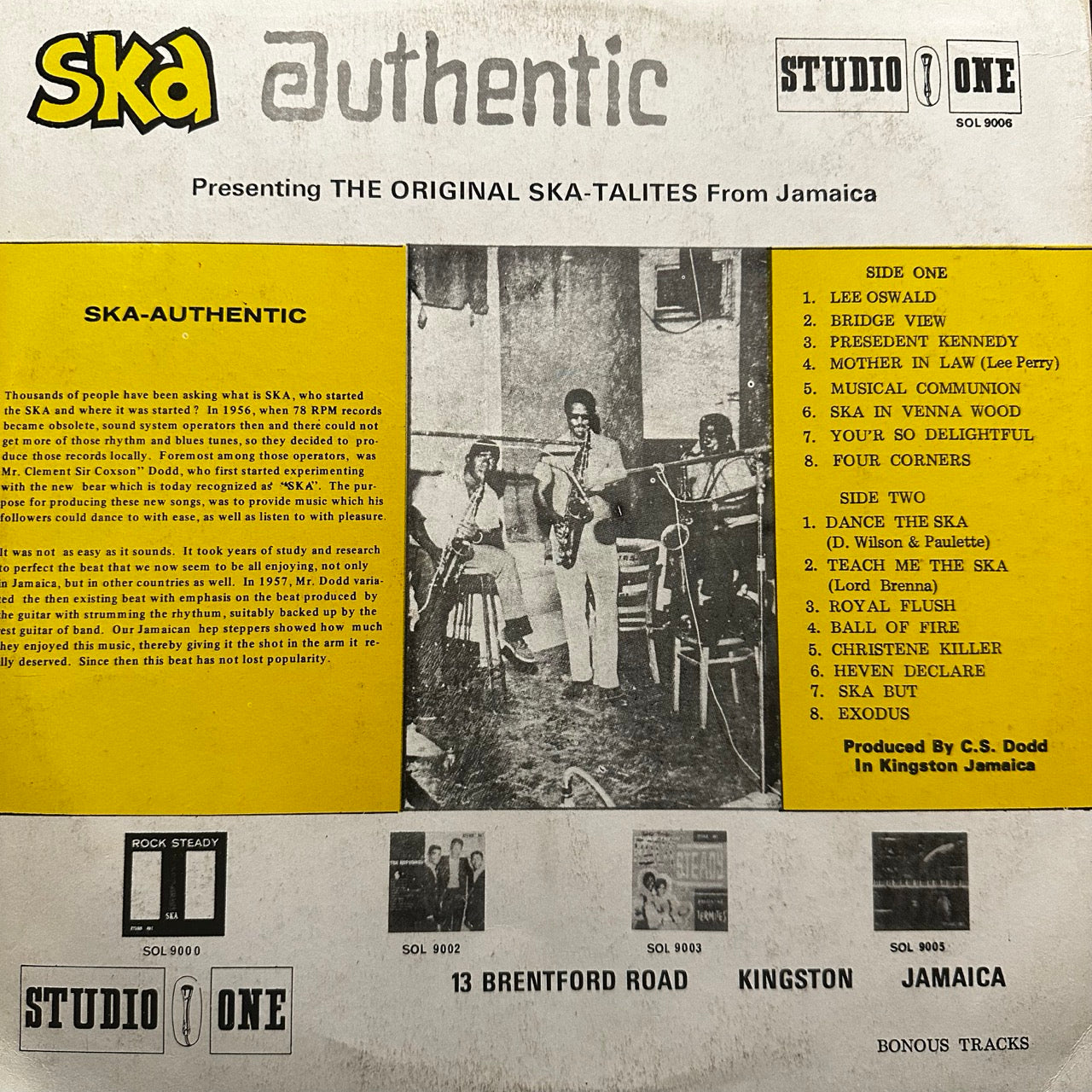 The Original Ska-Talites – Ska Authentic