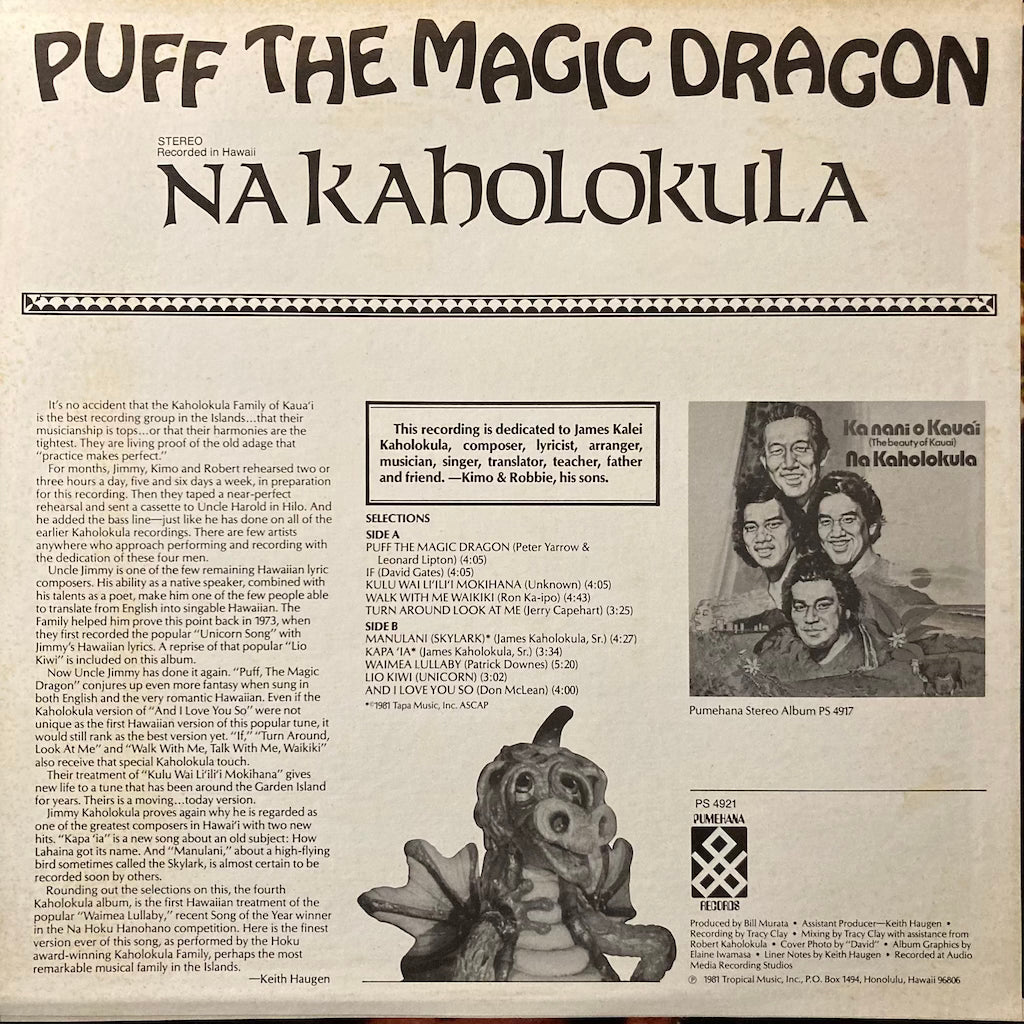 Na Kaholohula - Puff The Magic Dragon