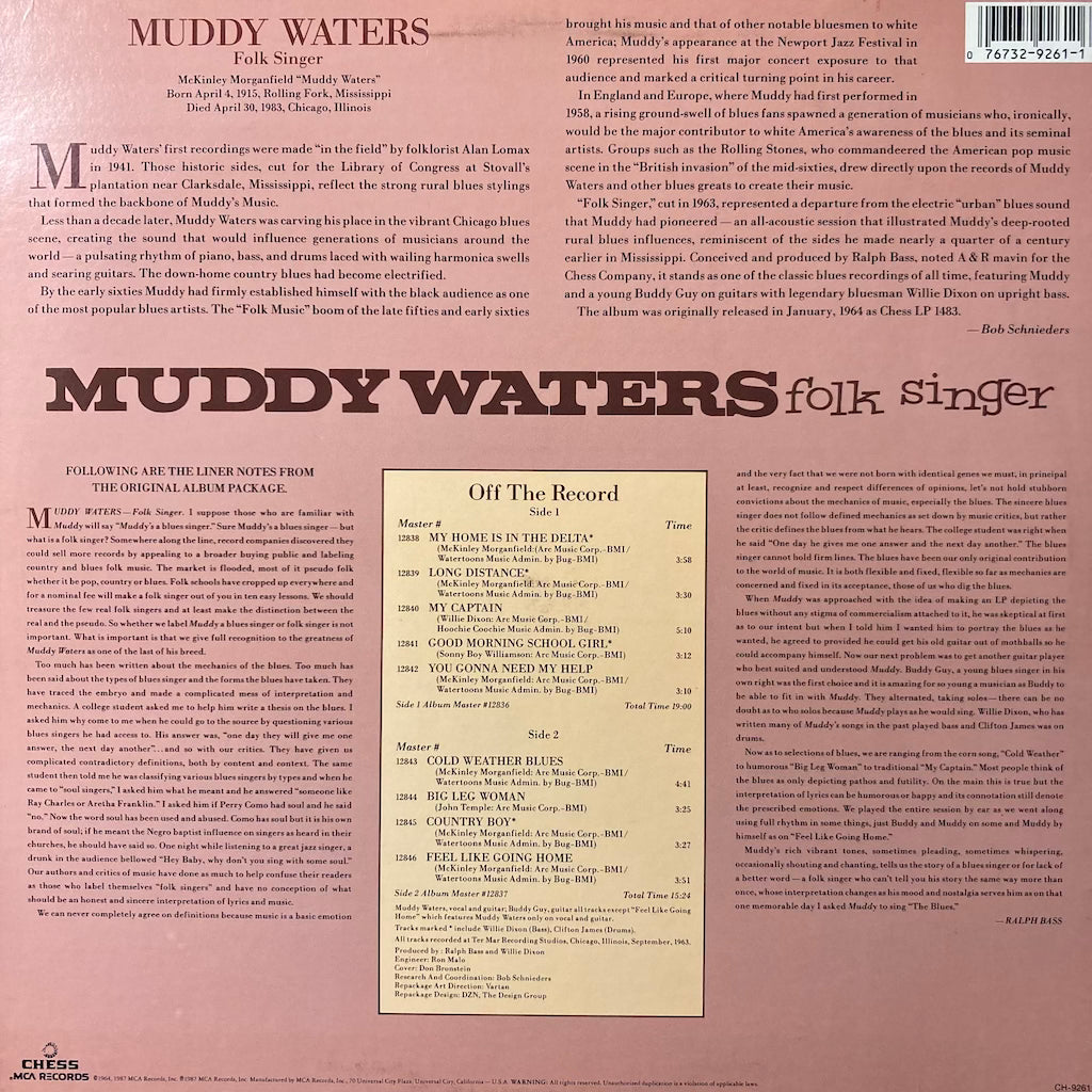 Muddy Waters - Folk Singer