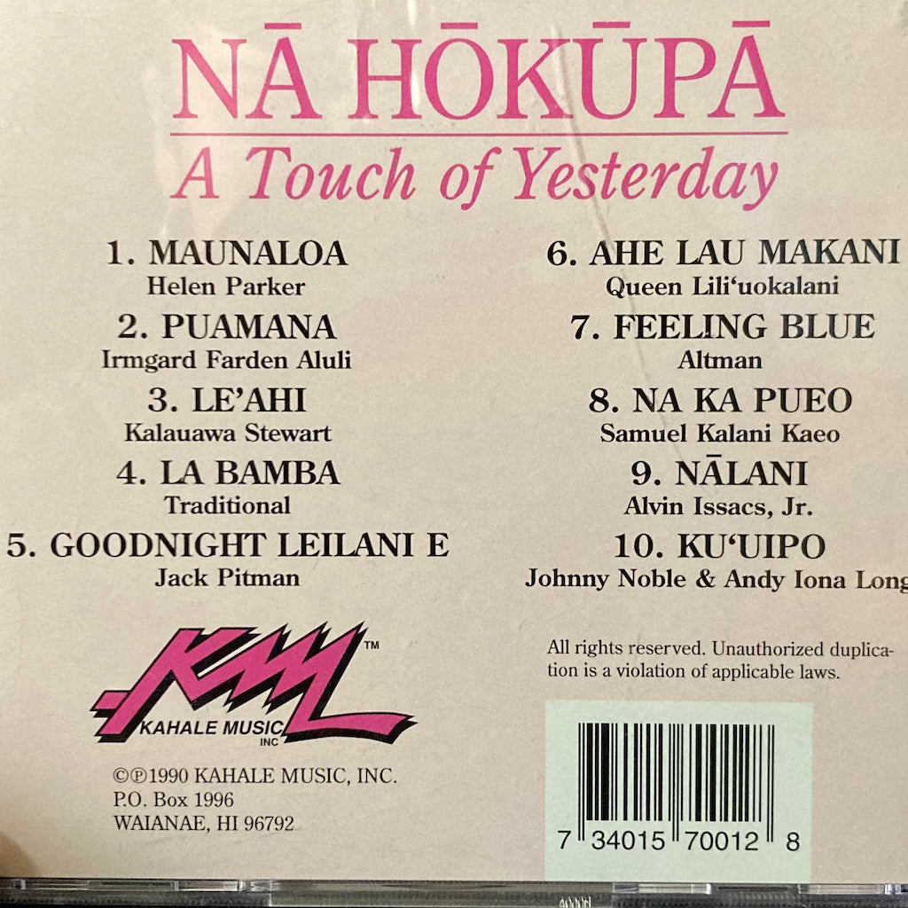 Na Hokupa - A Touch Of Yesterday [CD]