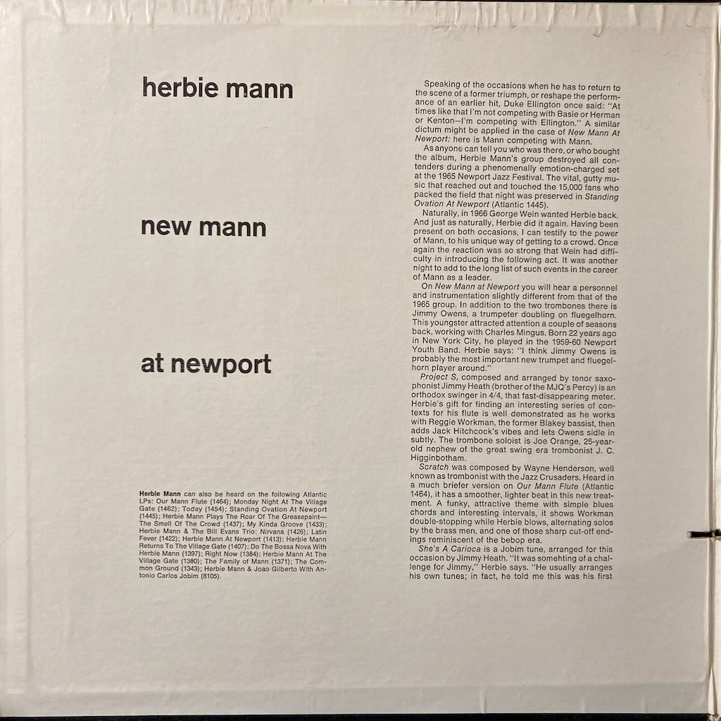 Herbie Mann- New Mann at Newport