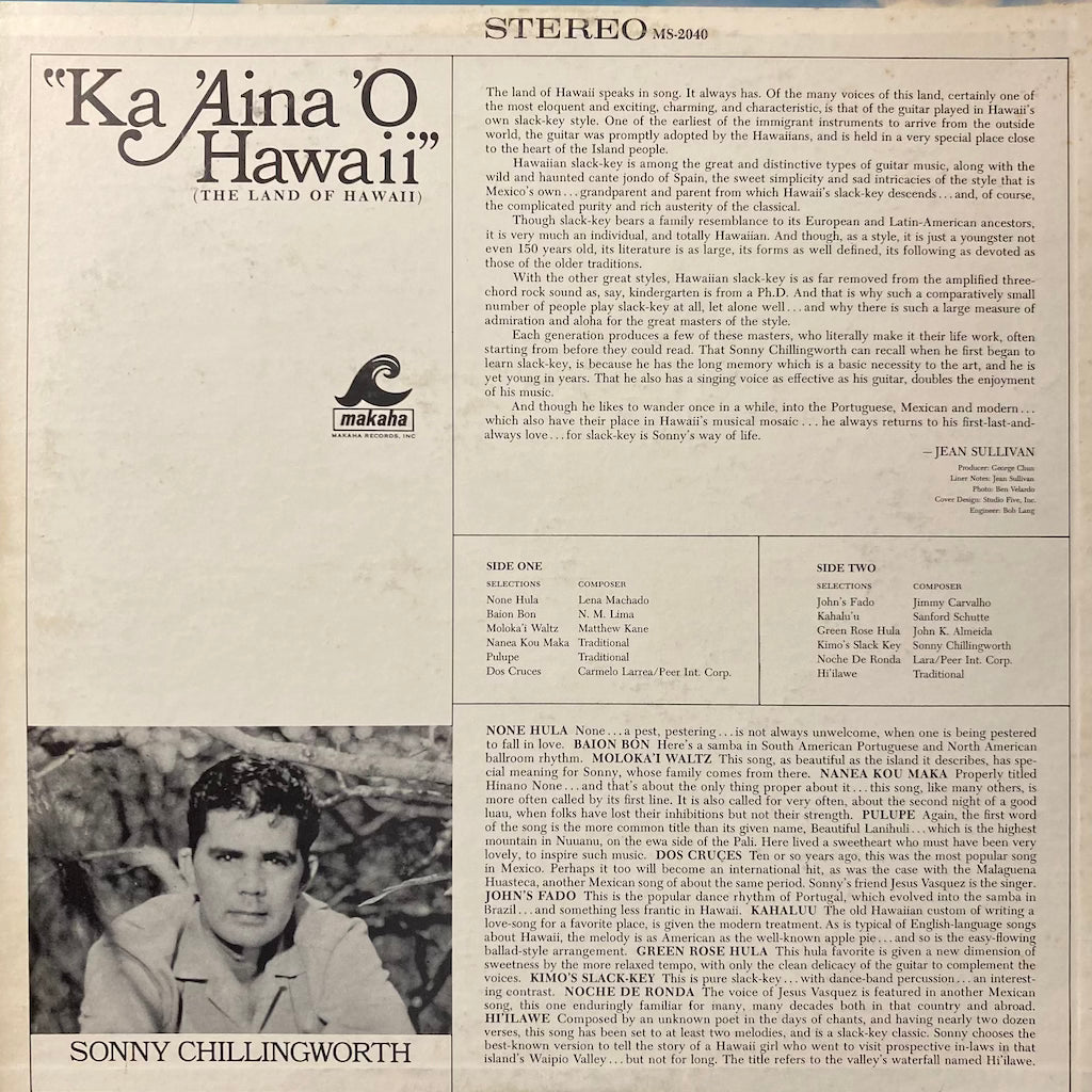 Sonny Chillingworth - Ka 'Aina 'O Hawaii