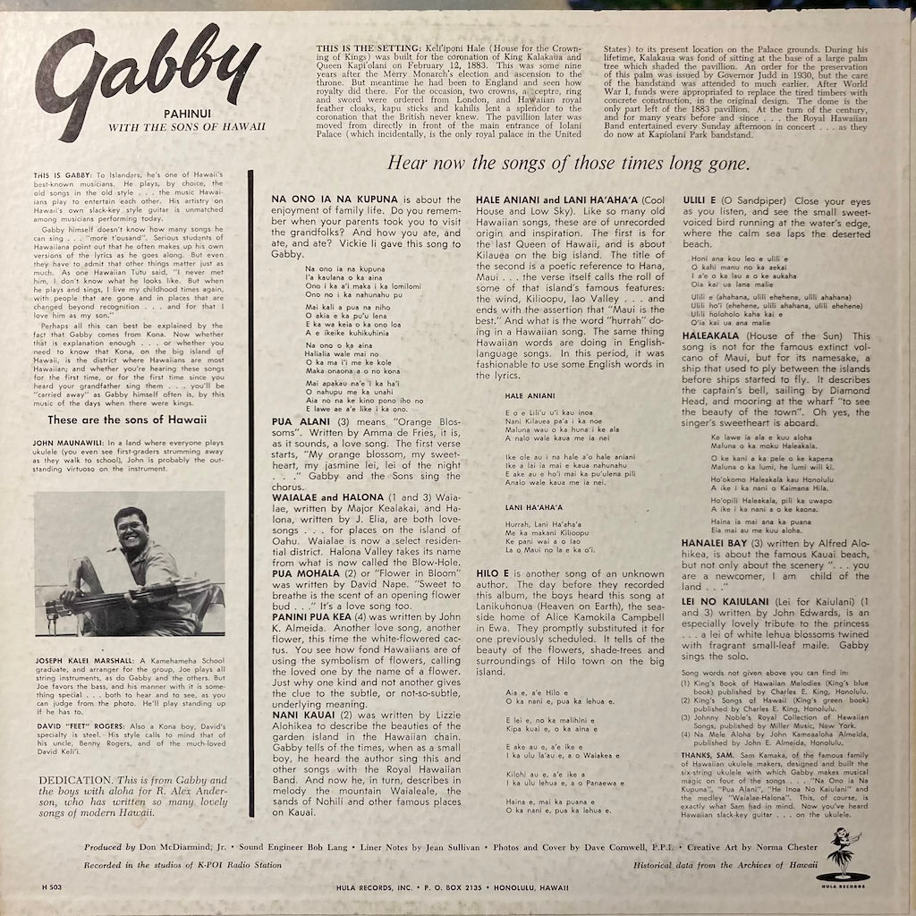 Gabby Pahinui - Sons Of Hawaii