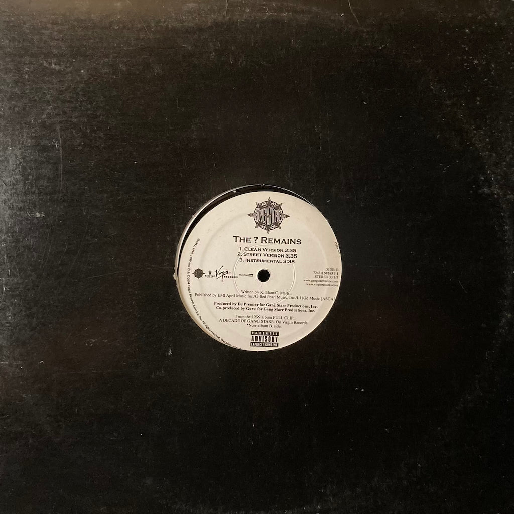 Gang Starr - Suckas Need Bodyguards/The ? Remains 12"