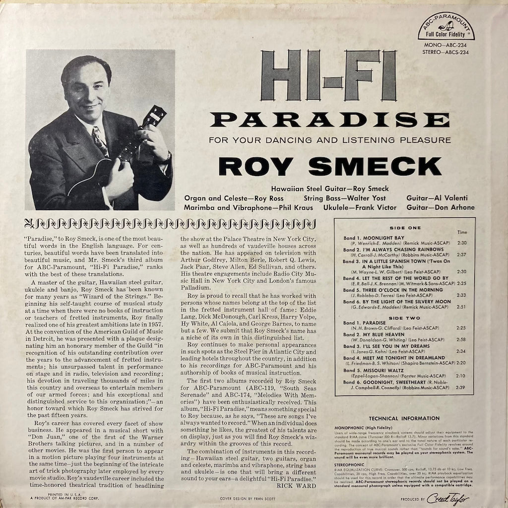 Roy Smeck - Hi-Fi Paradise