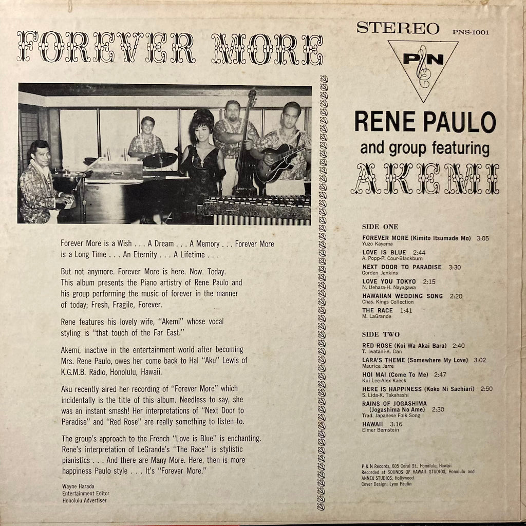 Rene Paulo and Group ft. Akemi - Forever More