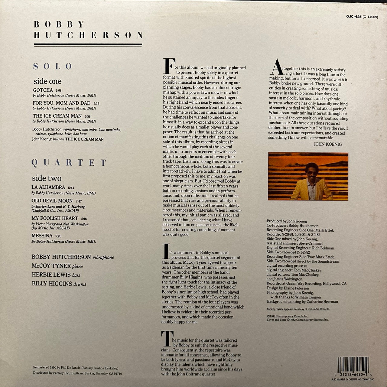 Bobby Hutcherson – Solo / Quartet