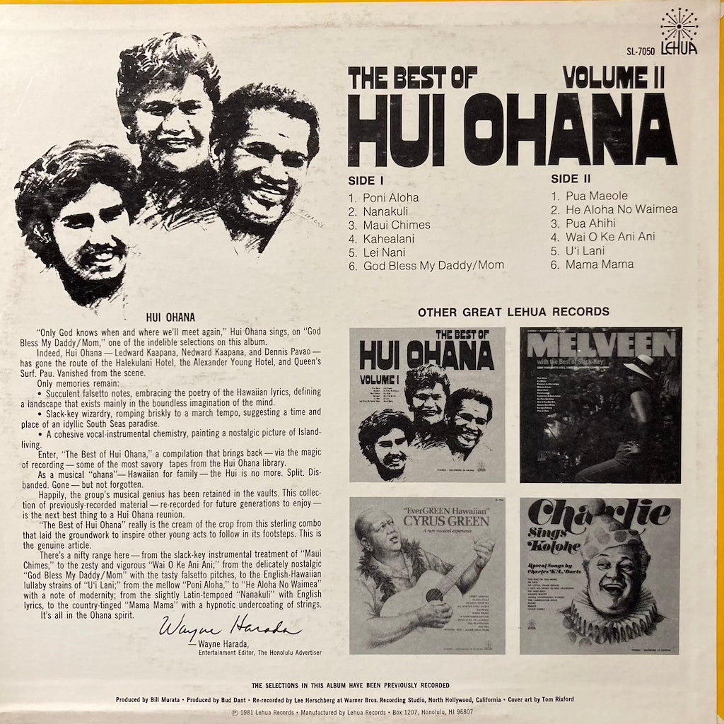 Hui Ohana - The Best of Hui Ohana Volume 2