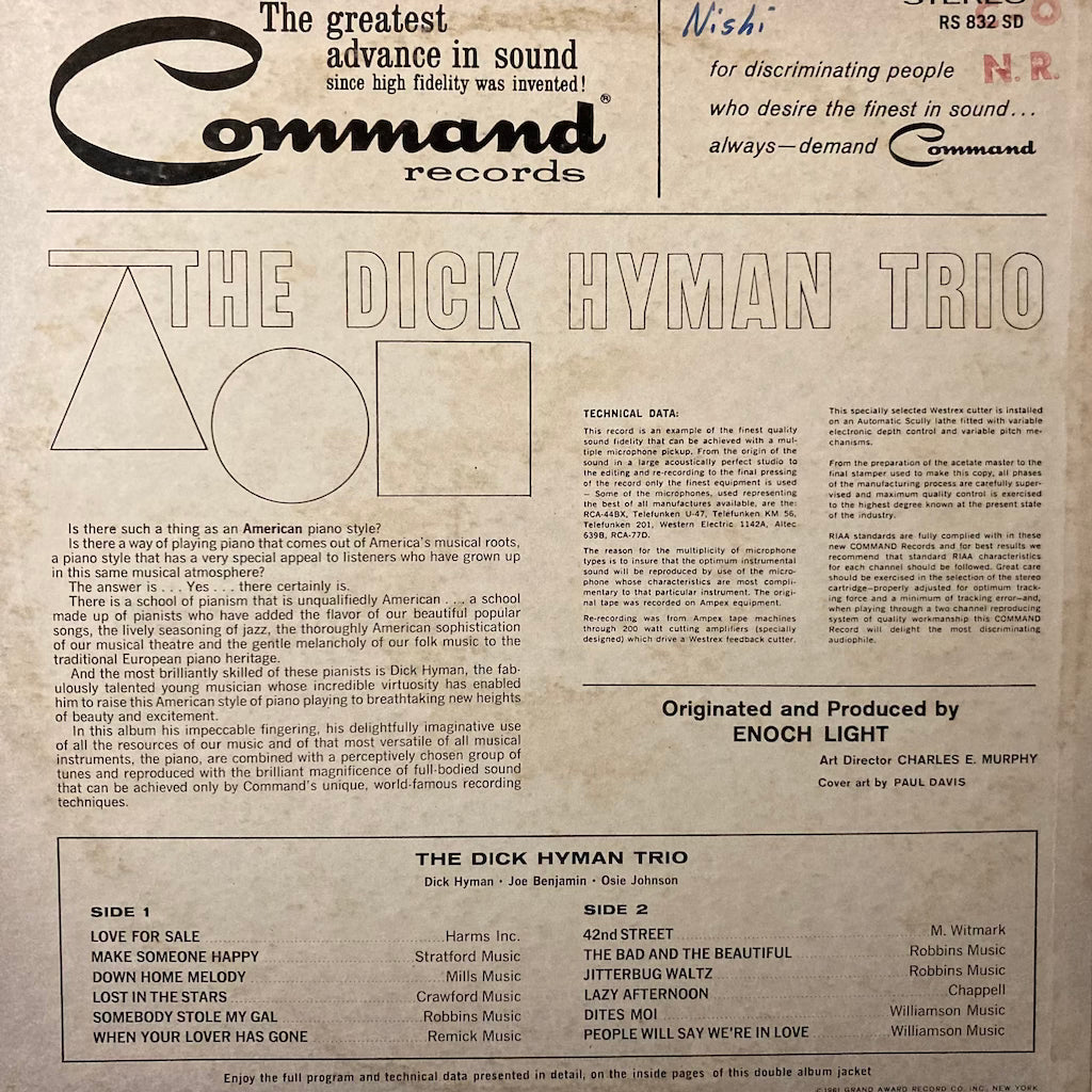 Dick Hyman and His Trio - Dick Hyman and His Trio